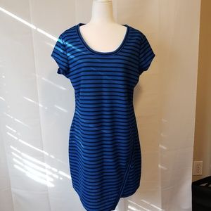 No Boundaries Mini Dress Blue & Black Strips Size‎ 2XL